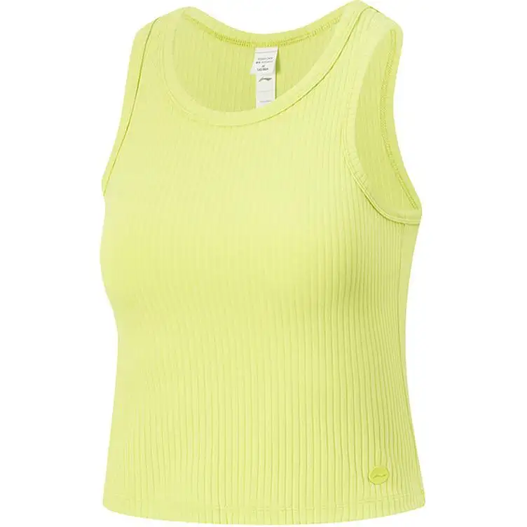 Li Ning Fitness Series Tank Top Women's Yellow Firefly Green