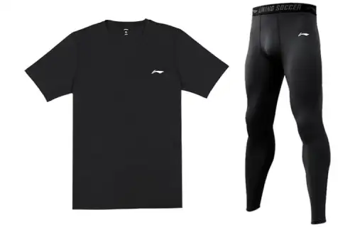 Li Ning Fitness Sets Men's Crew Neck Moderate