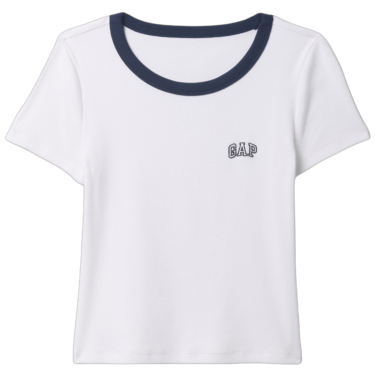 Женская футболка GAP с вышитым логотипом (разноцветная)