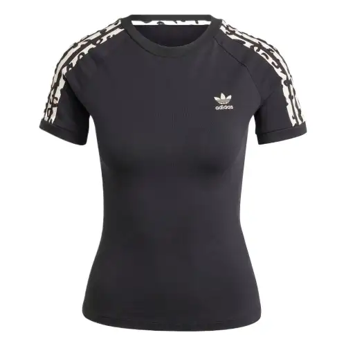 Adidas Originals Leopard 3-Stripes Tee