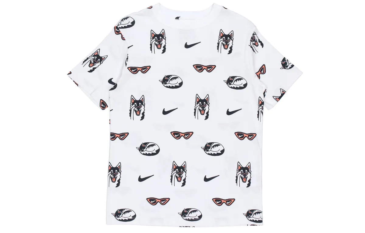 Nike Drop Shoulder Sleeve T Shirt Women's White
