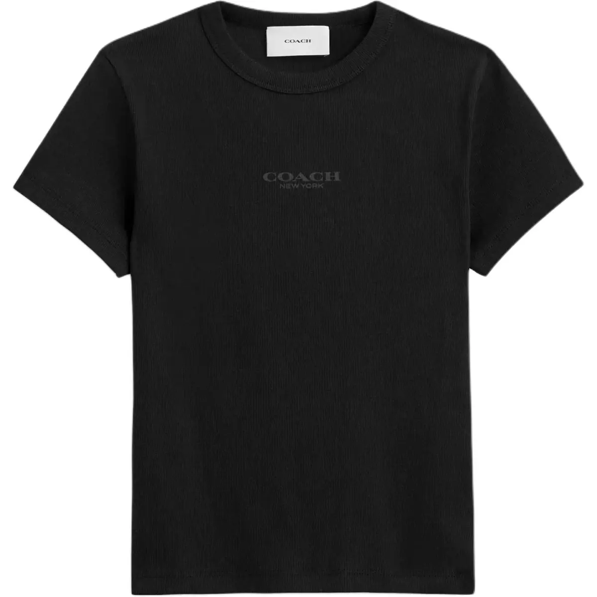 COACH T-Shirts Women's Black Crew Neck
