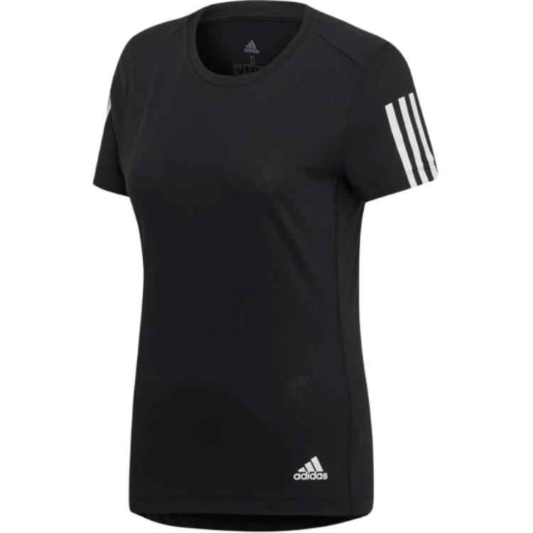 Женская футболка adidas Run It Tee Soft (черная) — фото 1