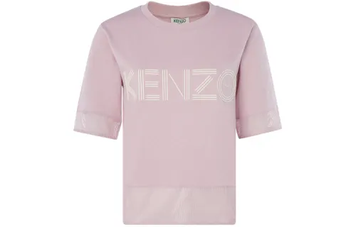 KENZO T Shirts Women's Pink Crew Neck Moderate Straight Fit