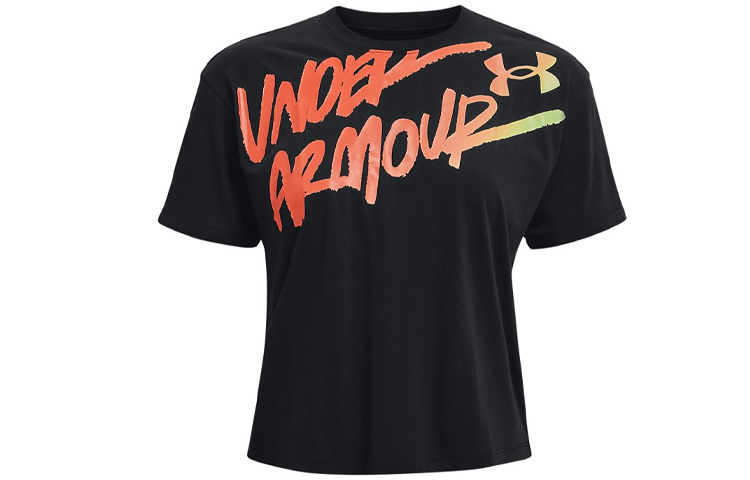 Женская футболка Under Armour Gradient Letter (черная)