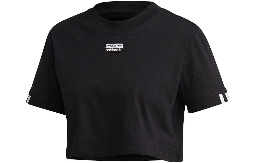 Женская футболка adidas originals (черная)