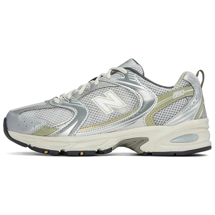 New Balance NB 530 Leather, Textile Cushioning Abrasion Resistant Lightweight Low top Casual City Commuting