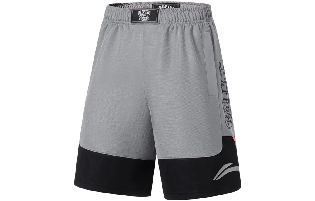 Li Ning Sports Shorts Men's Shark Gray Black