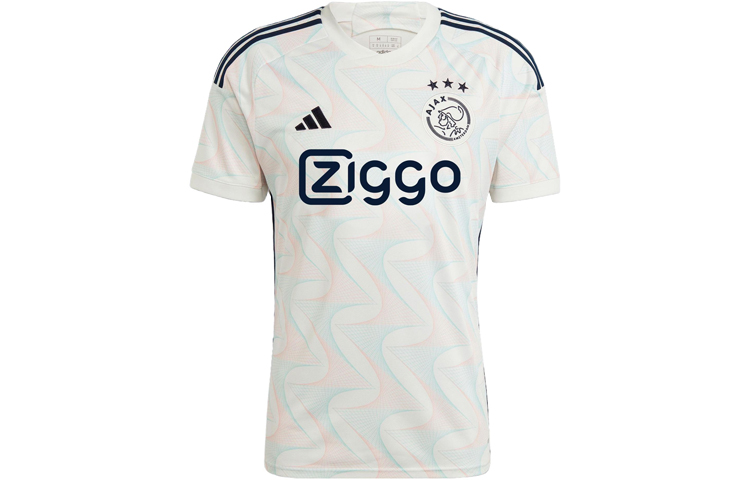 Adidas Ajax Amsterdam Soccer Jerseys Men’s Bright White Moderate Straight Fit