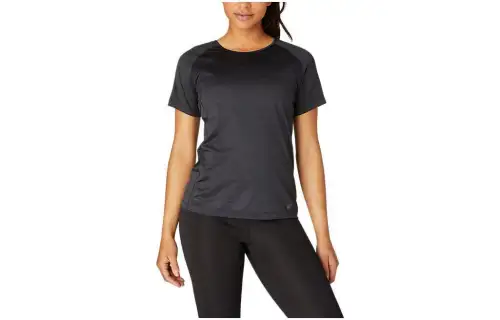 ASICS PR LYTE T Shirts Women's Black Crew Neck Moderate Straight Fit