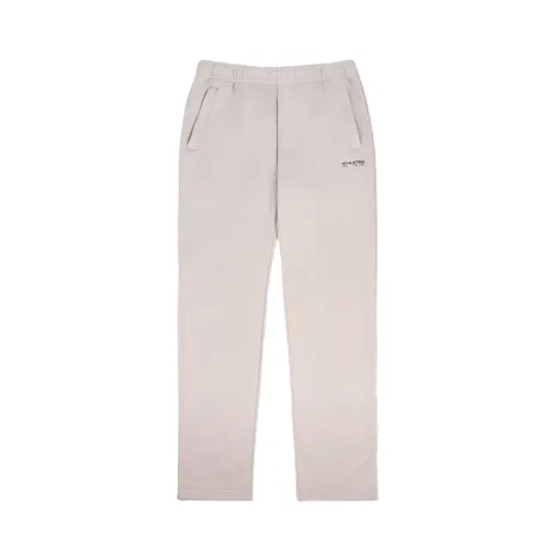 Anta Thermal Fleece Lined Straight Fit Casual Pants Men's Ironman Gray