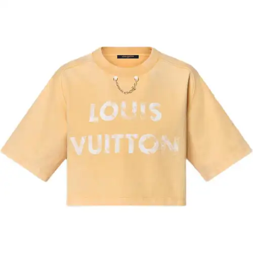 LOUIS VUITTON Vintage-Effect LOUIS VUITTON Crop Top