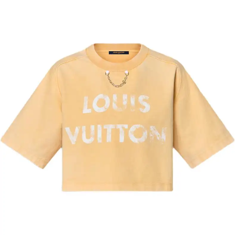 LOUIS VUITTON Vintage-Effect LOUIS VUITTON Crop Top