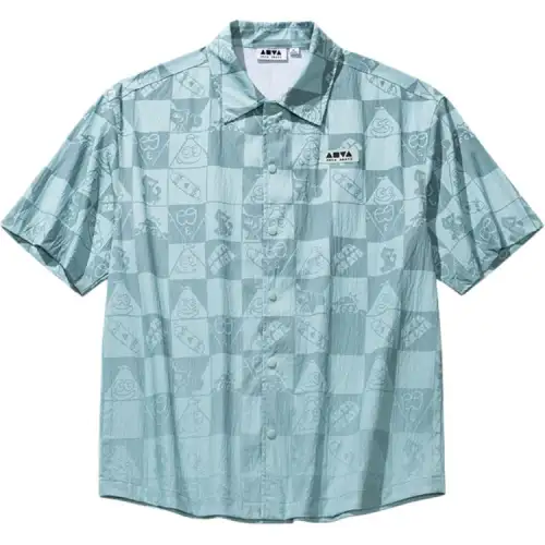 Anta Life Collection Shirt Unisex Sky Blue/All Over Print