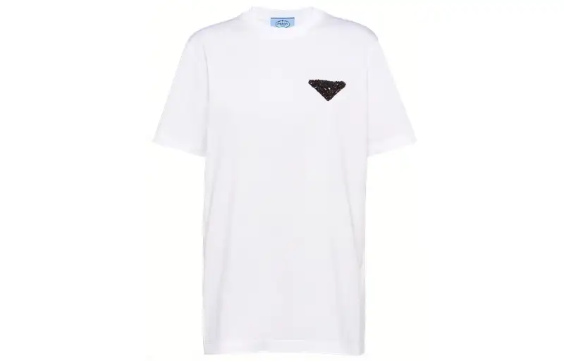 PRADA T Shirts Women's White Crew Neck Moderate Other