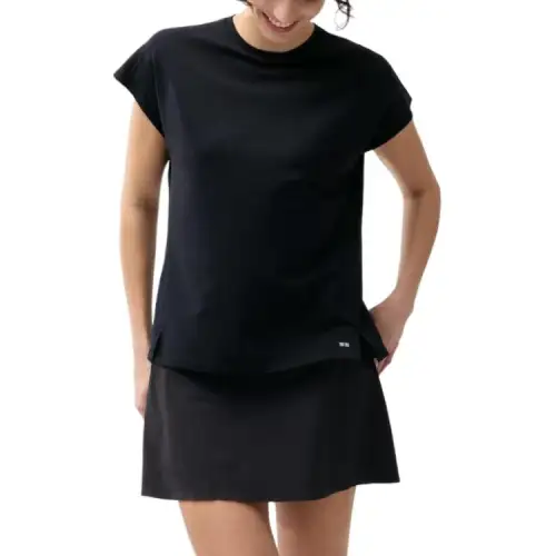 UNIQLO T Shirts Women's Black Crew Neck Moderate Other