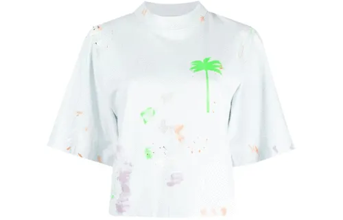 PALM ANGELS T Shirts Women's White Half Turtleneck Moderate