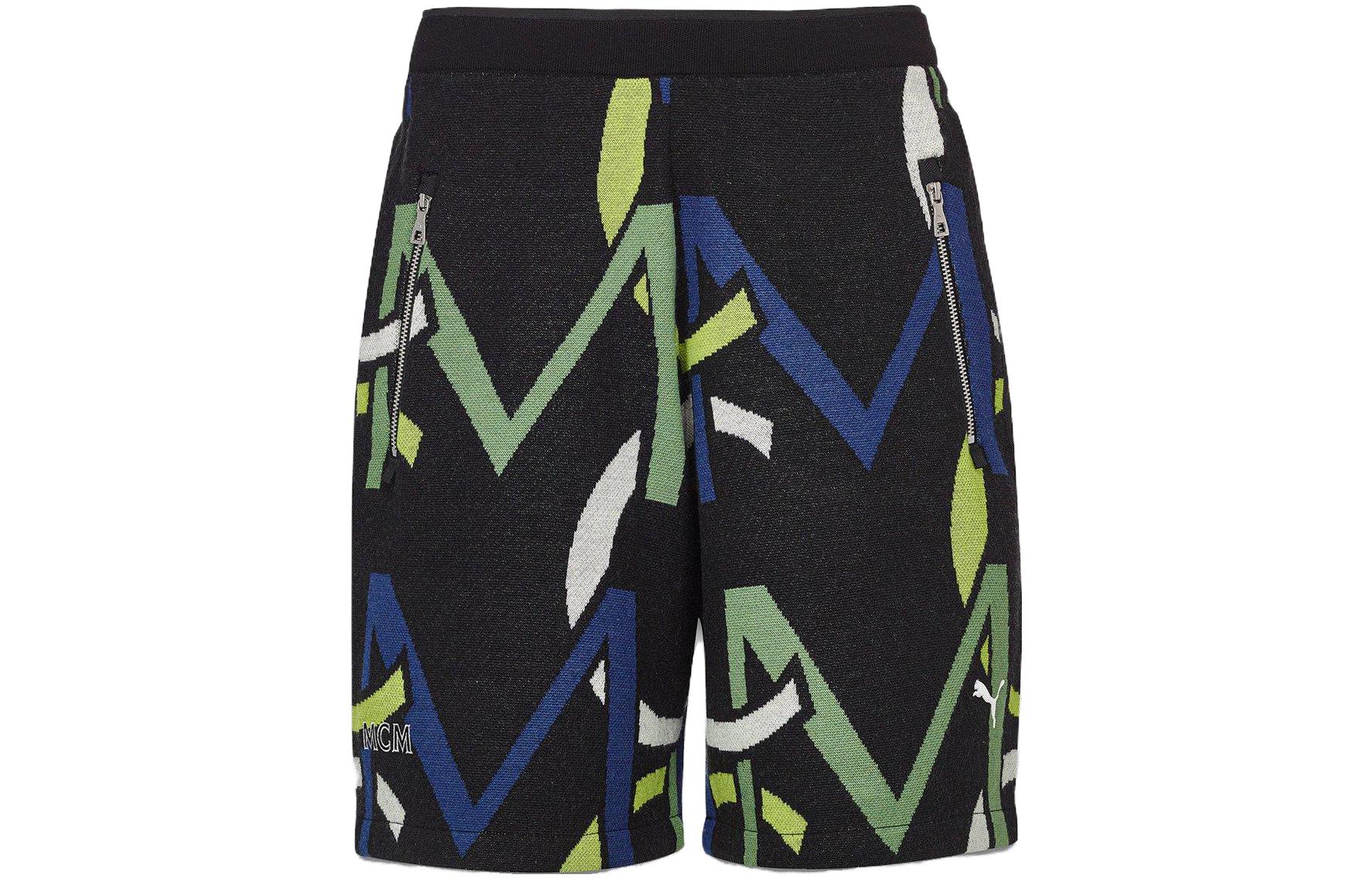 PUMA X MCM Sports Shorts Unisex Black Moderate