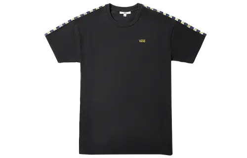 Vans T Shirts Women's Black Crew Neck Moderate Straight Fit
