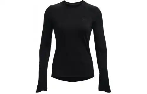 Under Armour ColdGear® Cozy Training Sports Fleece Lined Crew Neck Long Sleeved Raglan Sleeve T Shirt Women's Black
