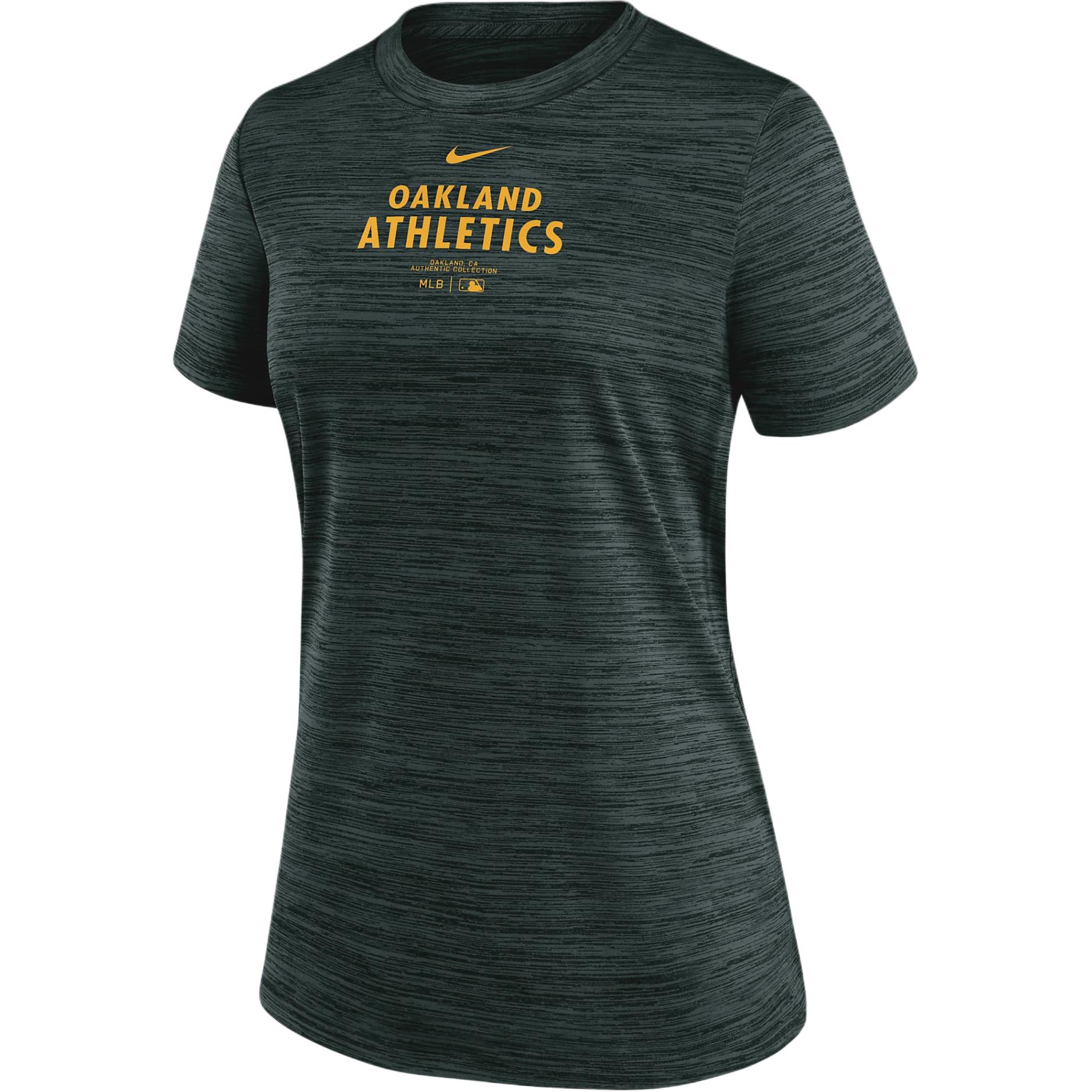 Nike Oakland Athletics Authentic Collection Practice Velocity Women's Nike Dri FIT Mlb T Shirt