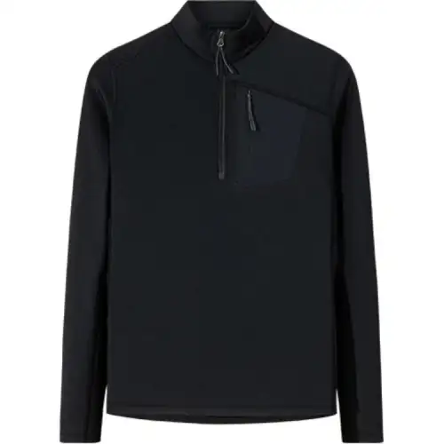Anta Champion Collection, Comfortable Casual Minimalist Style Half Turtleneck Fleece Lined Long Sleeved T Shirt Women's