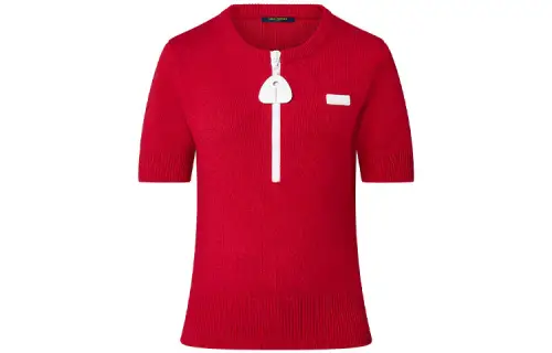 LOUIS VUITTON Cashmere Zipper Top