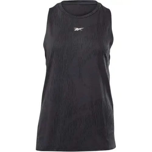 Reebok Tank Tops Women's Black Crew Neck Moderate Racerback