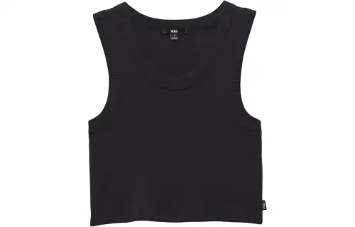 Vans DREW RIB Tank Tops Women's Black Crew Neck Moderate Other