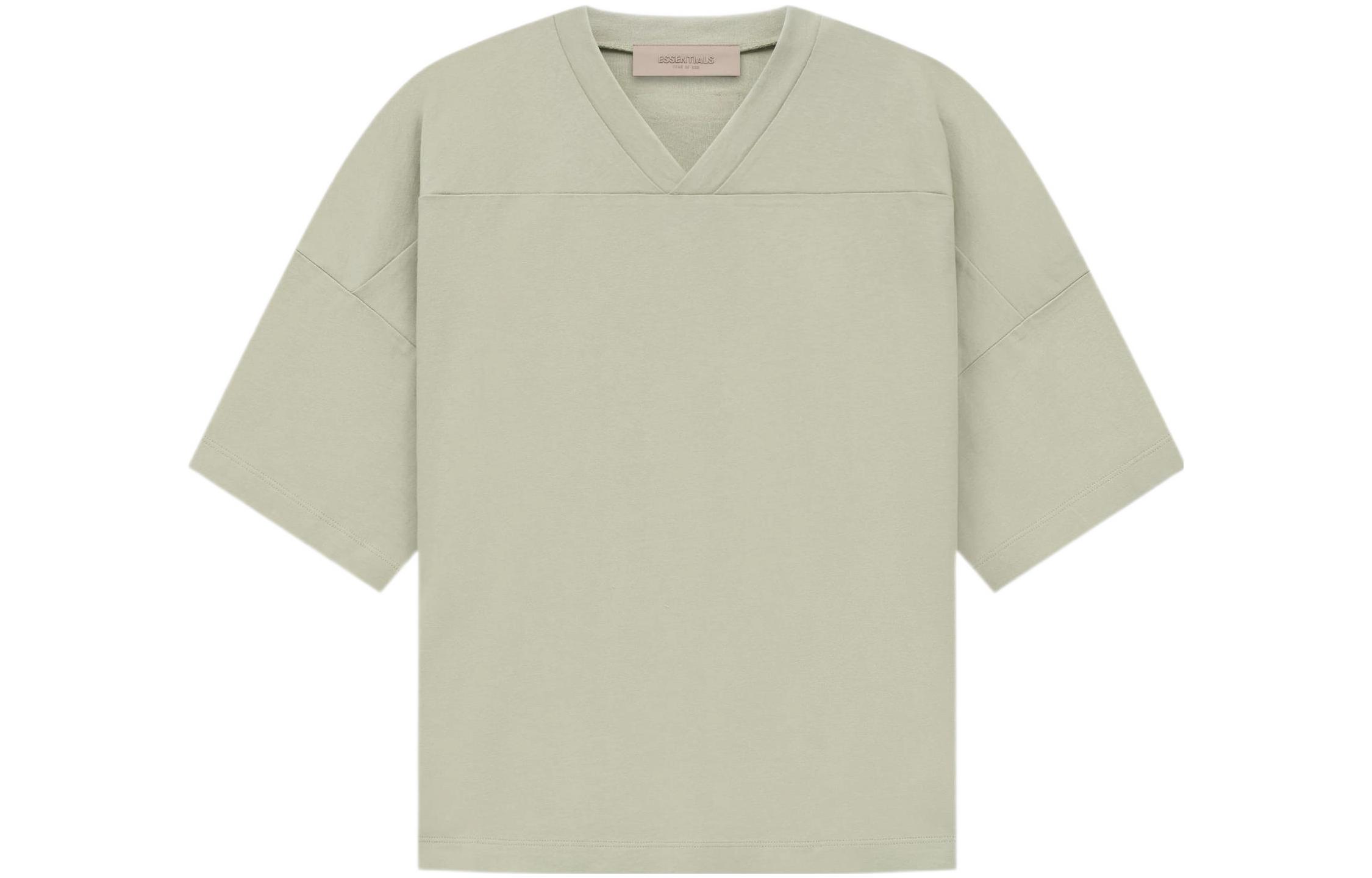 Женская футболка Fear of God Essentials SS22 (серо-зеленая)
