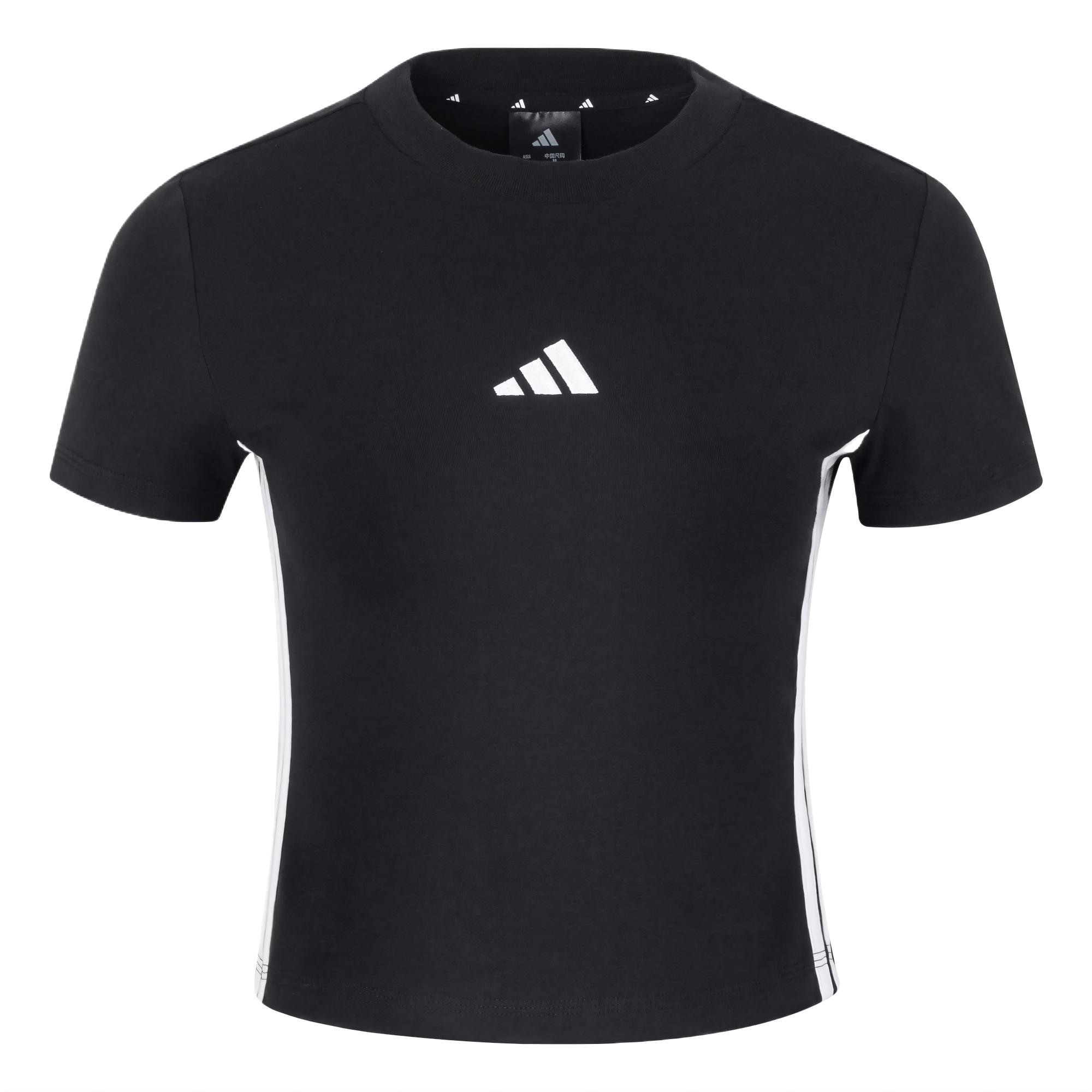 Женская футболка adidas ESSENTIALS (черная)