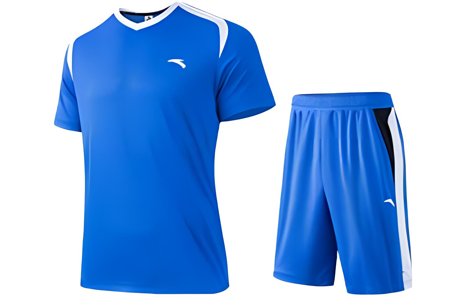 Anta Variety Training Collection Soccer Jersey Set Men’s Storm Blue