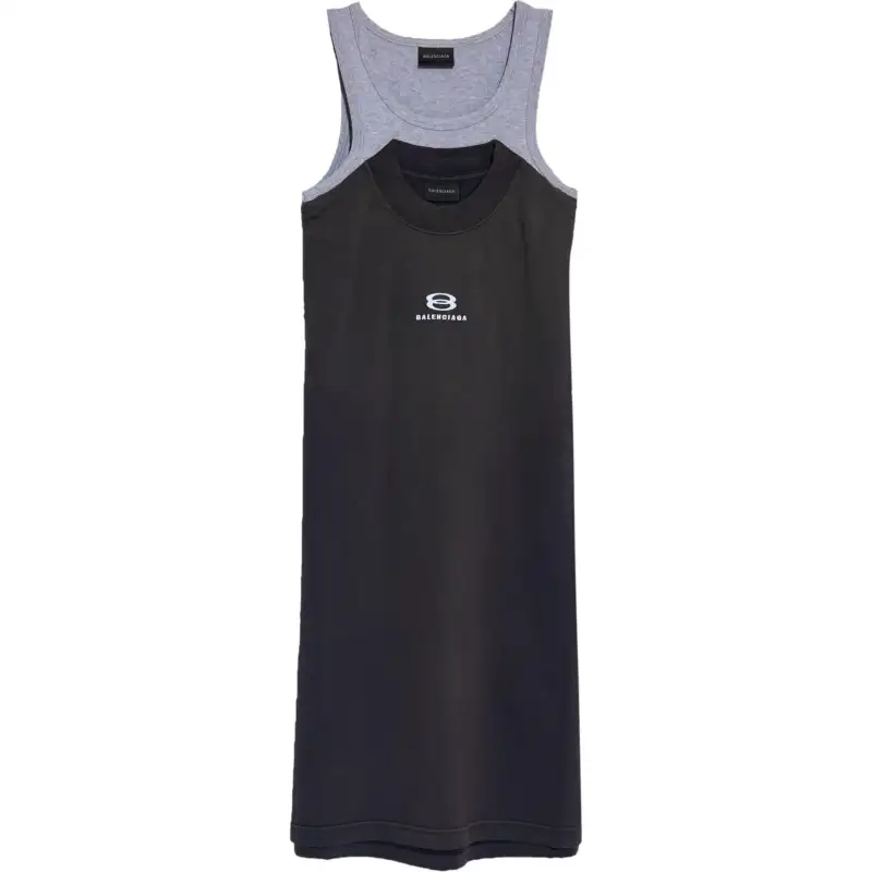 Balenciaga Layered Sleeveless Dress