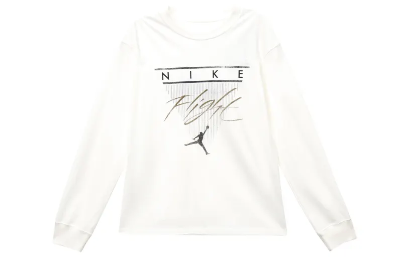 Jordan Drop Shoulder Sleeve T Shirt Women's White