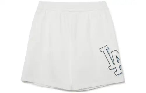 MLB SS23 SS23 Los Angeles Dodgers solid color sports shorts, same style for men and women, white