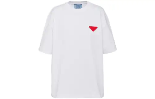 PRADA T Shirts Women's White Crew Neck Moderate