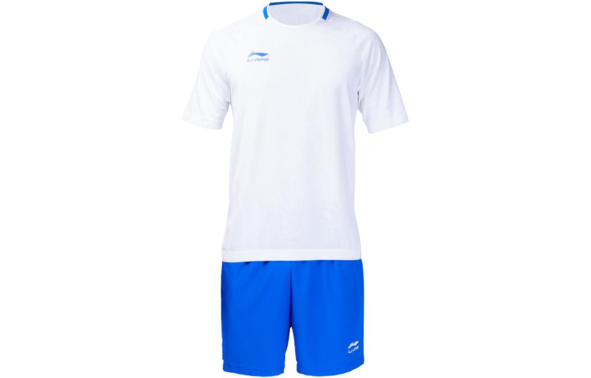 Li Ning Soccer Jersey Sets Men’s Standard White/Sky Blue Moderate
