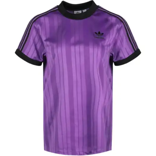 Adidas Originals 3 Stripes T Shirt Women's Purple