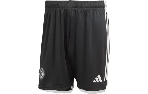 Adidas Manchester United Soccer Bottoms Men's Black Moderate Straight Fit Pants