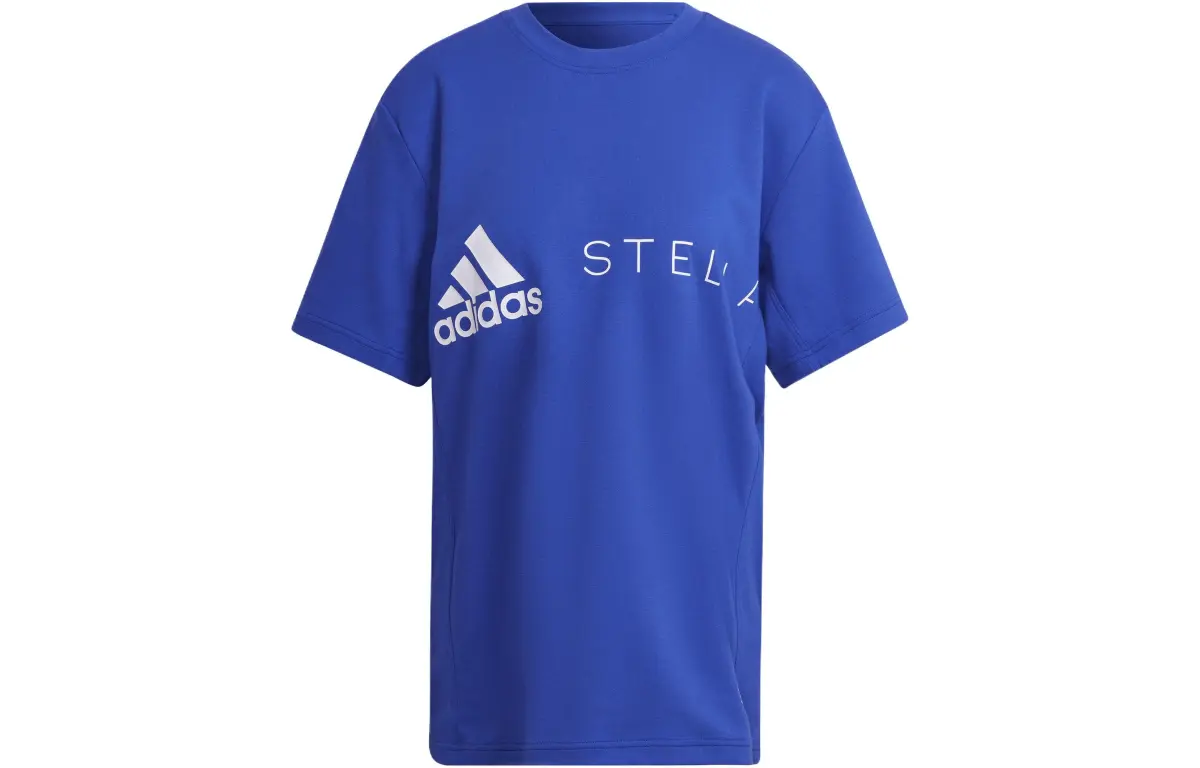 Adidas x Stella McCartney Drop Shoulder Sleeve T Shirt Women's Cobalt Blue
