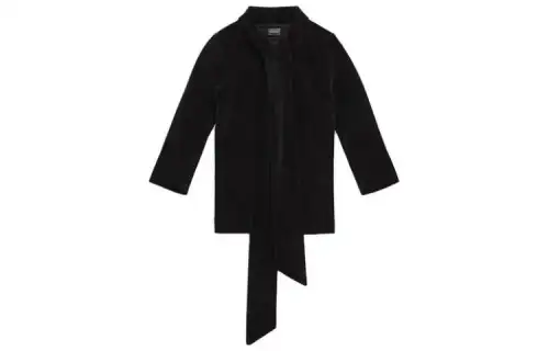Balenciaga Women's'S Scarf Fitted Turtleneck In Black Black