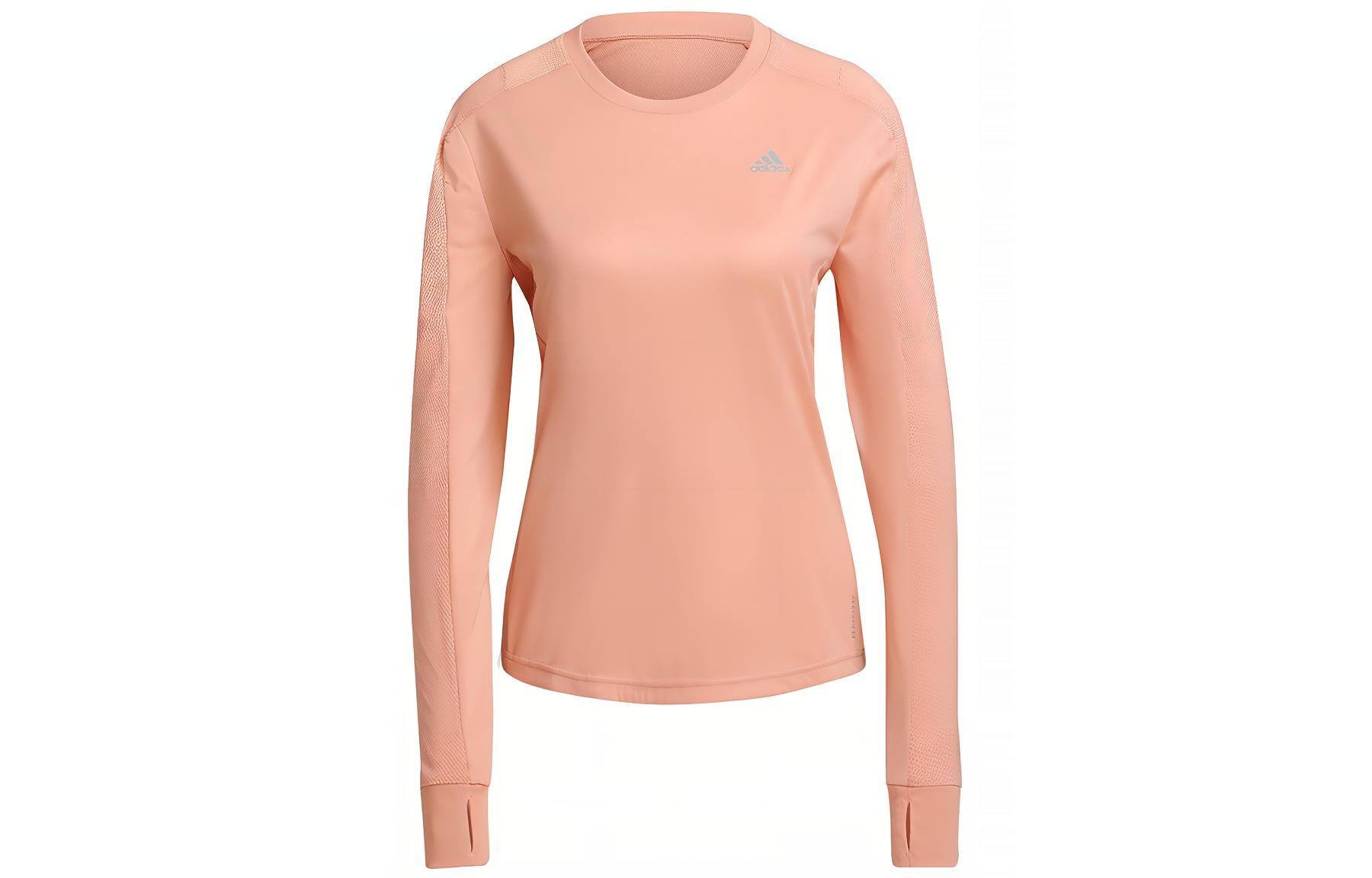 Adidas Raglan Sleeve Running T Shirt Women’s Pink