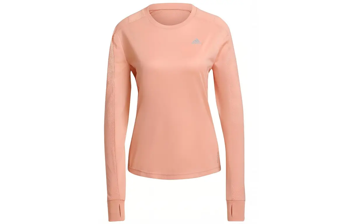 Adidas Raglan Sleeve Running T Shirt Women's Pink