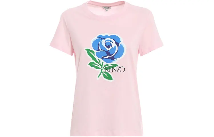 KENZO T Shirts Women's Pink Crew Neck Moderate
