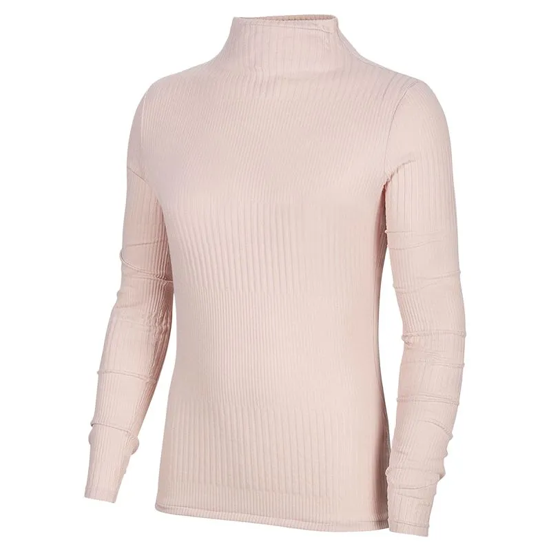 Nike T-Shirts Women's Pink Stand Collar Moderate
