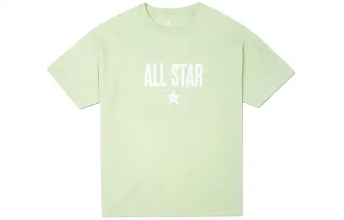 Converse Oversized Boxy T Shirts Women's Green Crew Neck Moderate Straight Fit