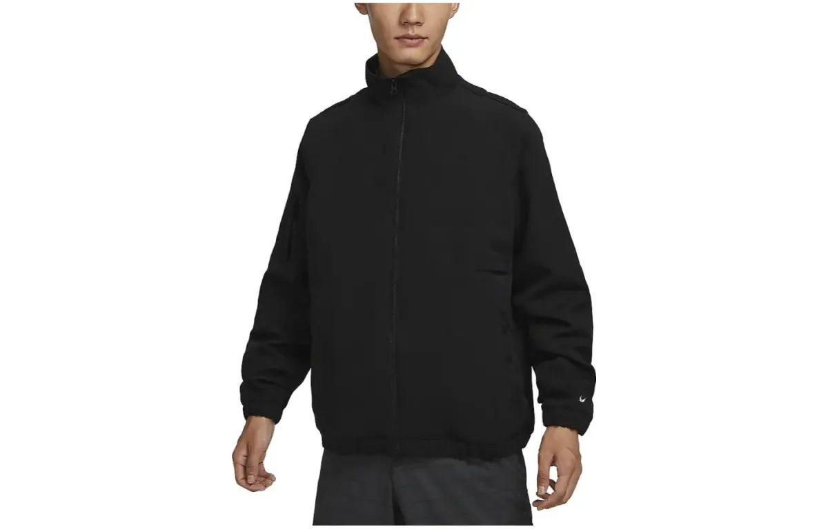 Nike Golf Clothing Men's Black Stand Collar Moderate