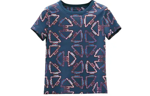 HERMES T Shirts Women's Blue Crew Neck Moderate Other