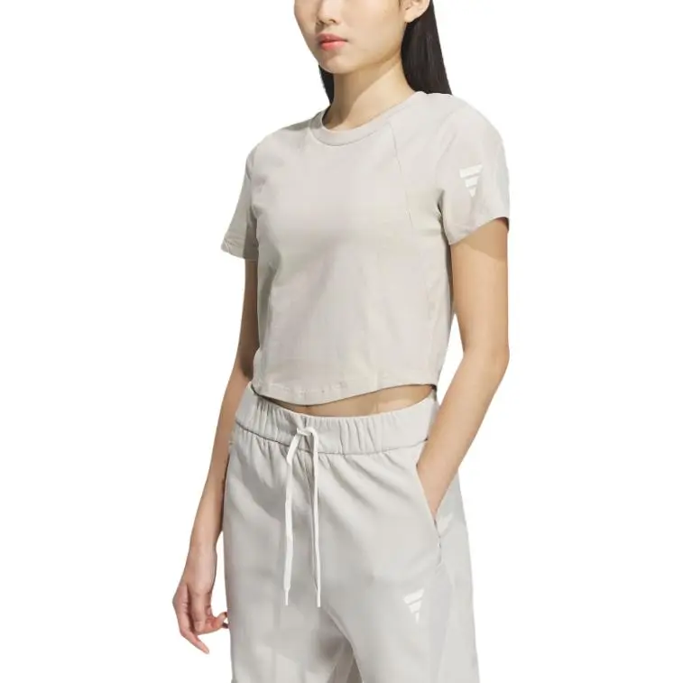 Adidas SS25 Raglan Sleeve T Shirt Women's Miracle Bauxite Brown