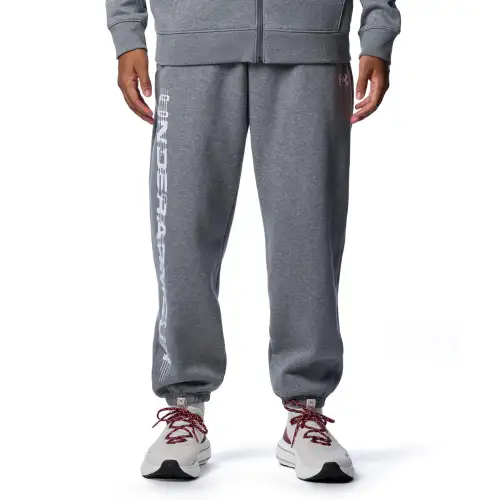 Under Armour Rival Fleece Glitch Casual Pants Men's Gray